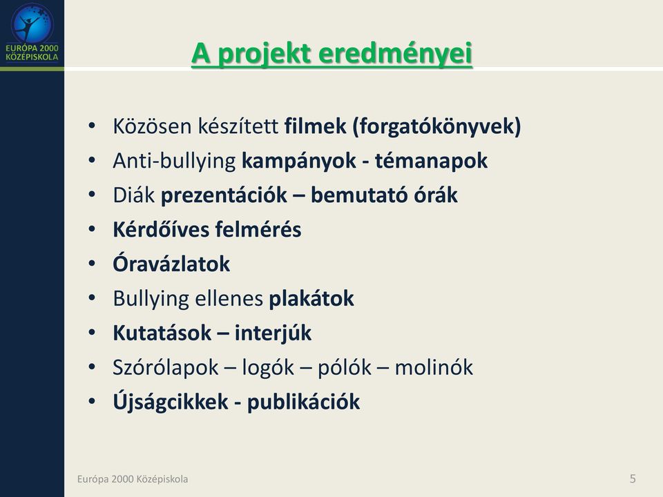 Kérdőíves felmérés Óravázlatok Bullying ellenes plakátok Kutatások