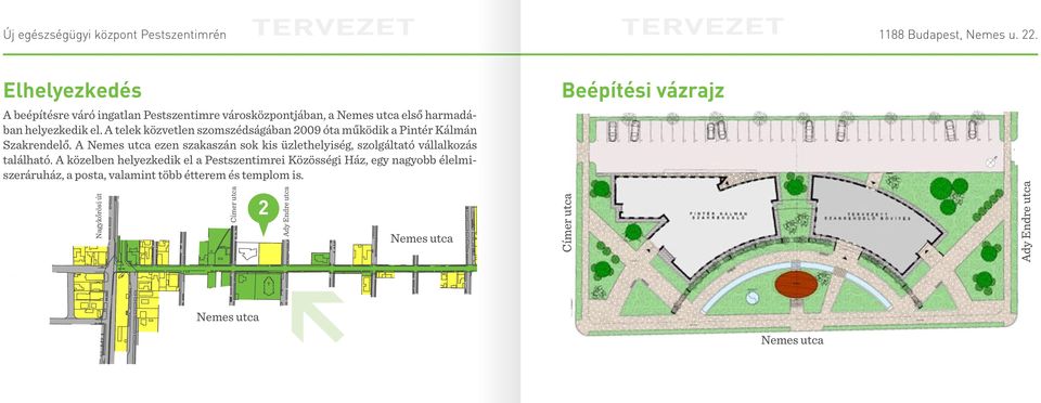 A közelben helyezkedik el a Pestszentimrei Közösségi Ház, egy nagyobb élelmiszeráruház, a posta, valamint több étterem és templom is.