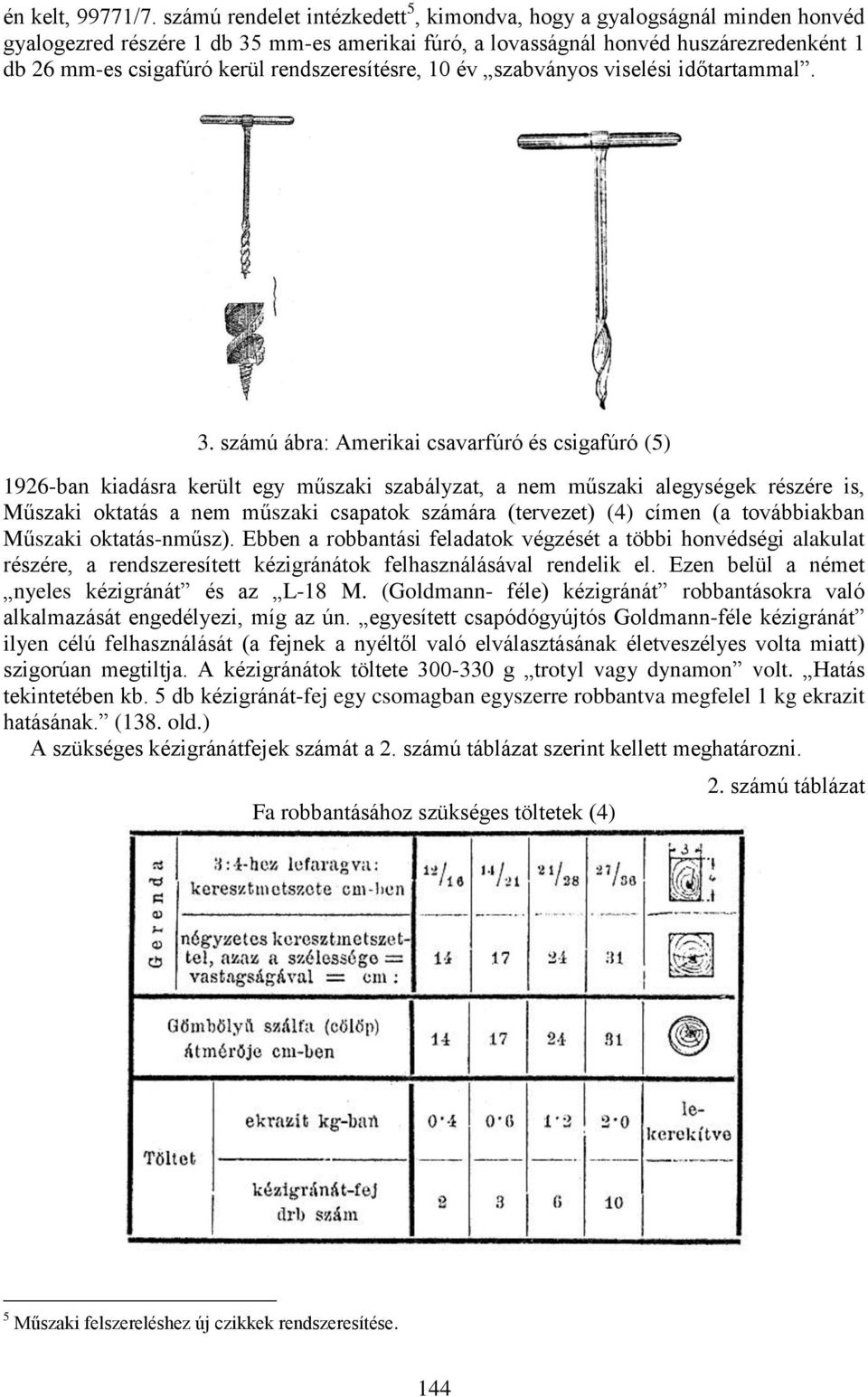 rendszeresítésre, 10 év szabványos viselési időtartammal. 3.