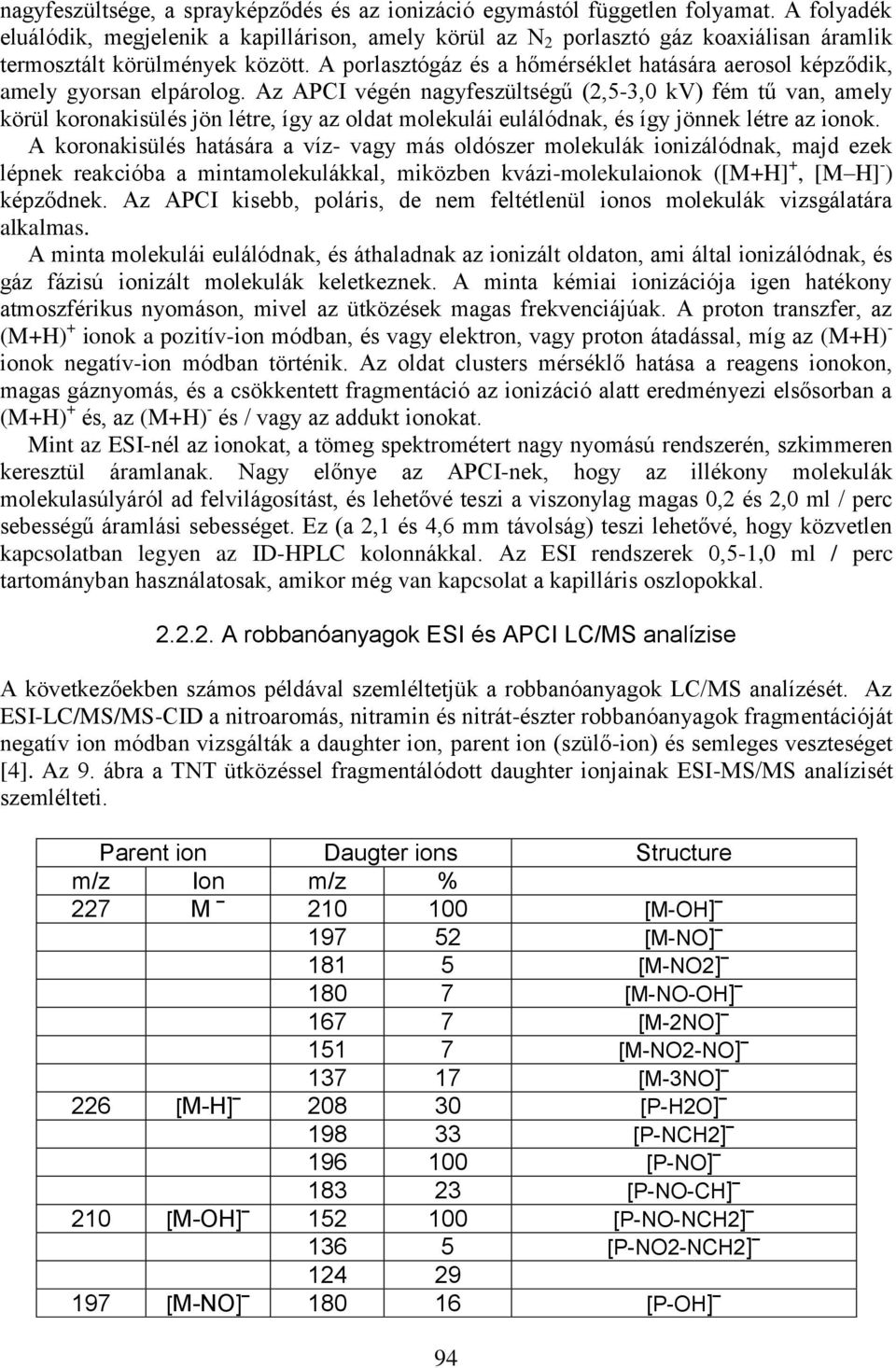 A porlasztógáz és a hőmérséklet hatására aerosol képződik, amely gyorsan elpárolog.