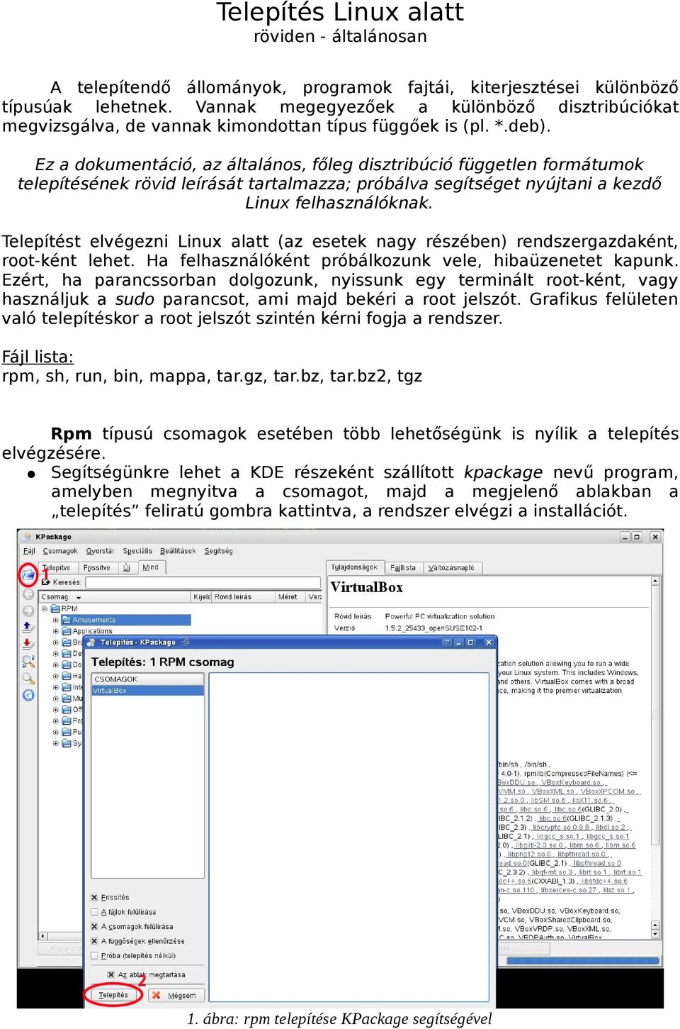 Telepítés Linux alatt röviden - általánosan - PDF Free Download