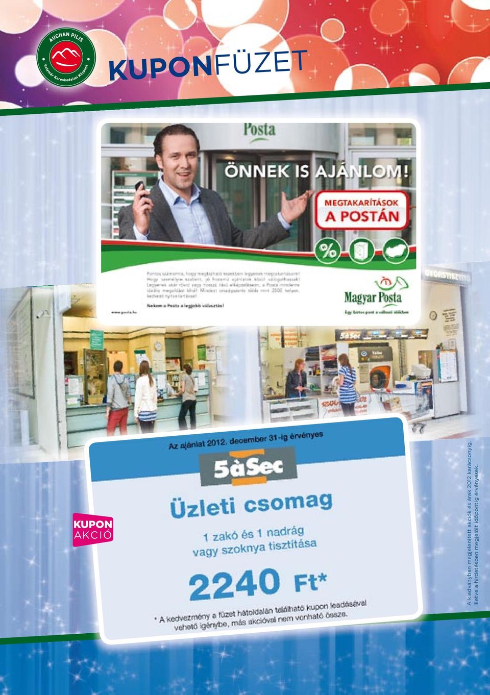 megjelenített akciók