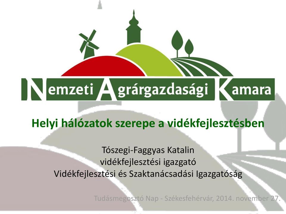 Vidékfejlesztési és Szaktanácsadási Igazgatóság