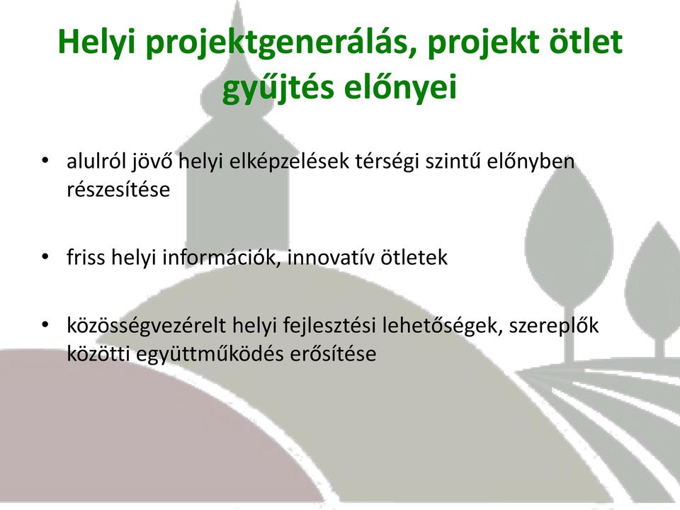 friss helyi információk, innovatív ötletek közösségvezérelt