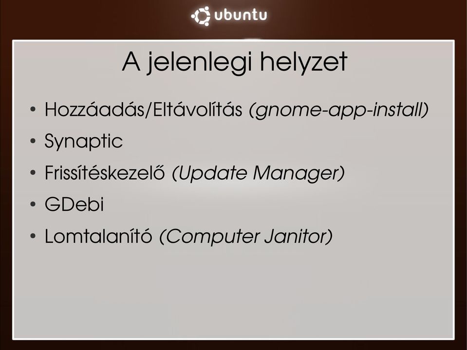 install) Synaptic Frissítéskezelő