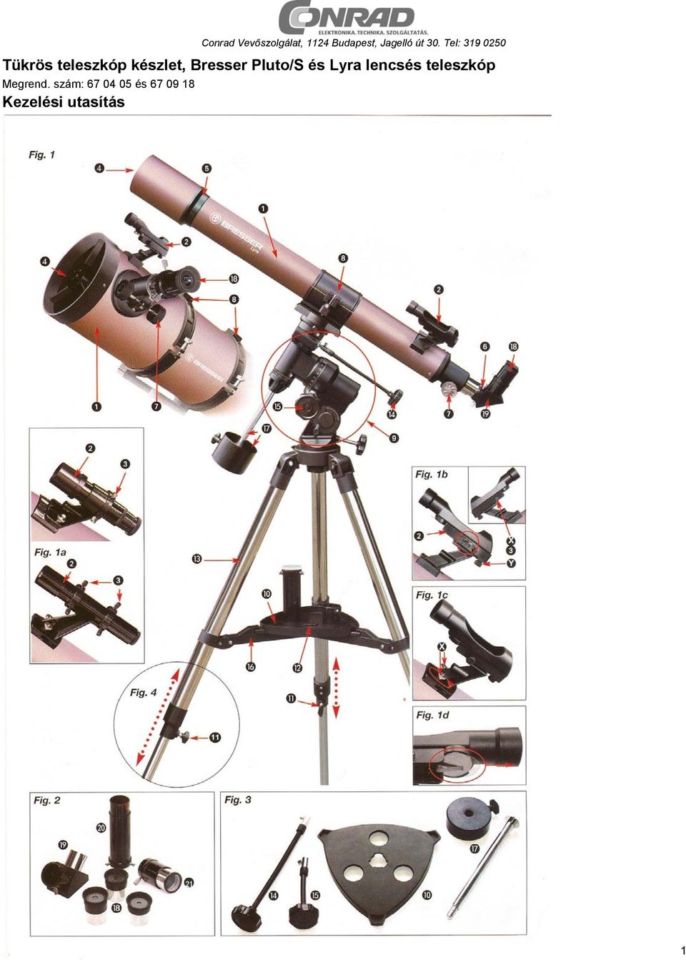 Tükrös teleszkóp készlet, Bresser Pluto/S és Lyra lencsés teleszkóp - PDF  Free Download