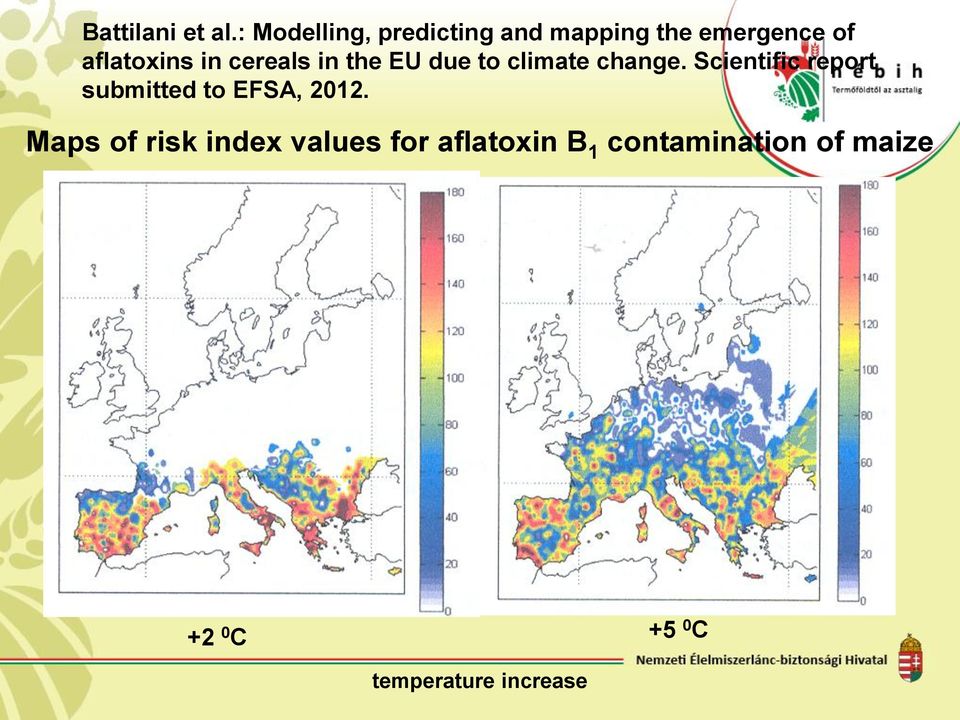 cereals in the EU due to climate change.