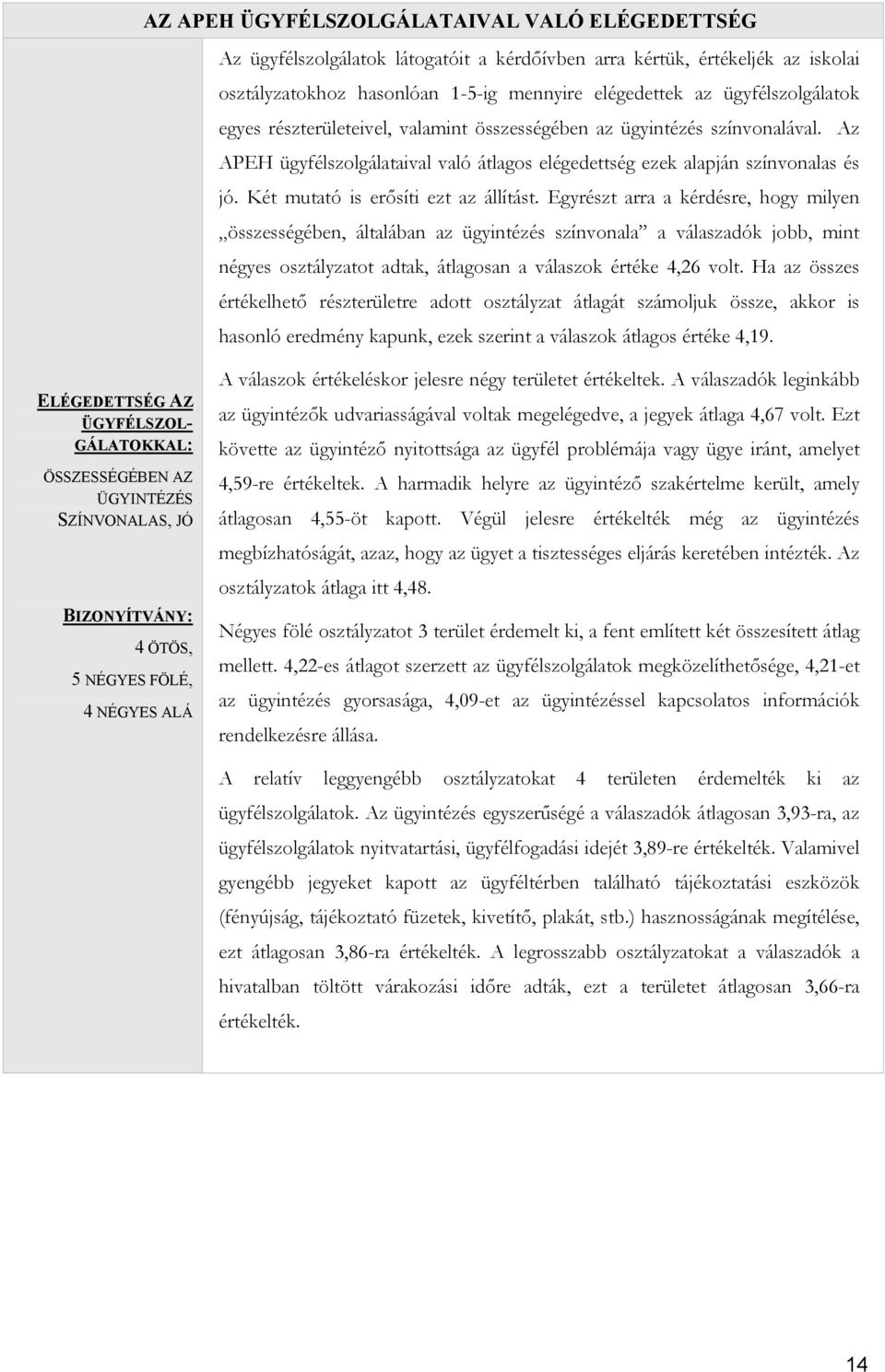 Két mutató is erősíti ezt az állítást.