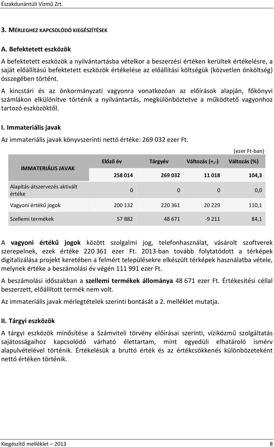 (közvetlen önköltség) összegében történt.