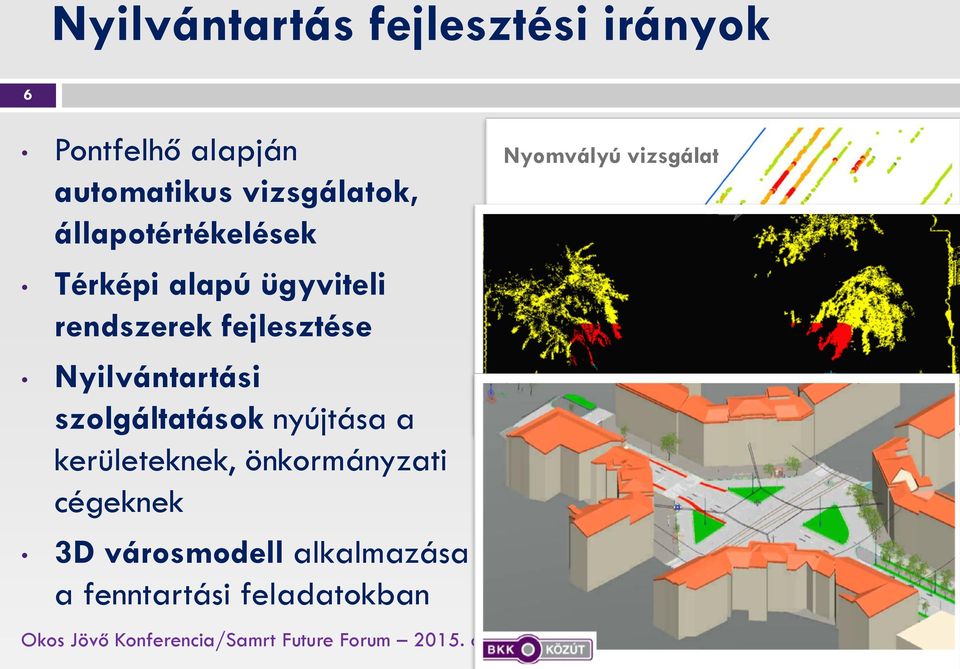 szolgáltatások nyújtása a kerületeknek, önkormányzati cégeknek 3D városmodell alkalmazása