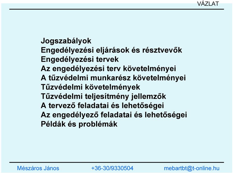 követelményei Tűzvédelmi követelmények Tűzvédelmi teljesítmény jellemzők A