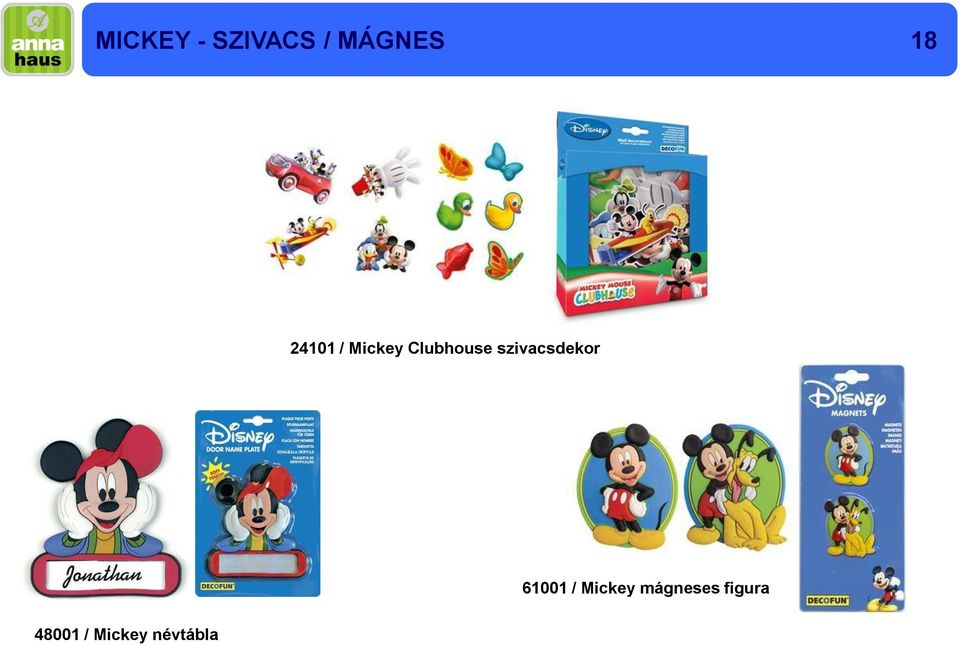 szivacsdekor 61001 / Mickey