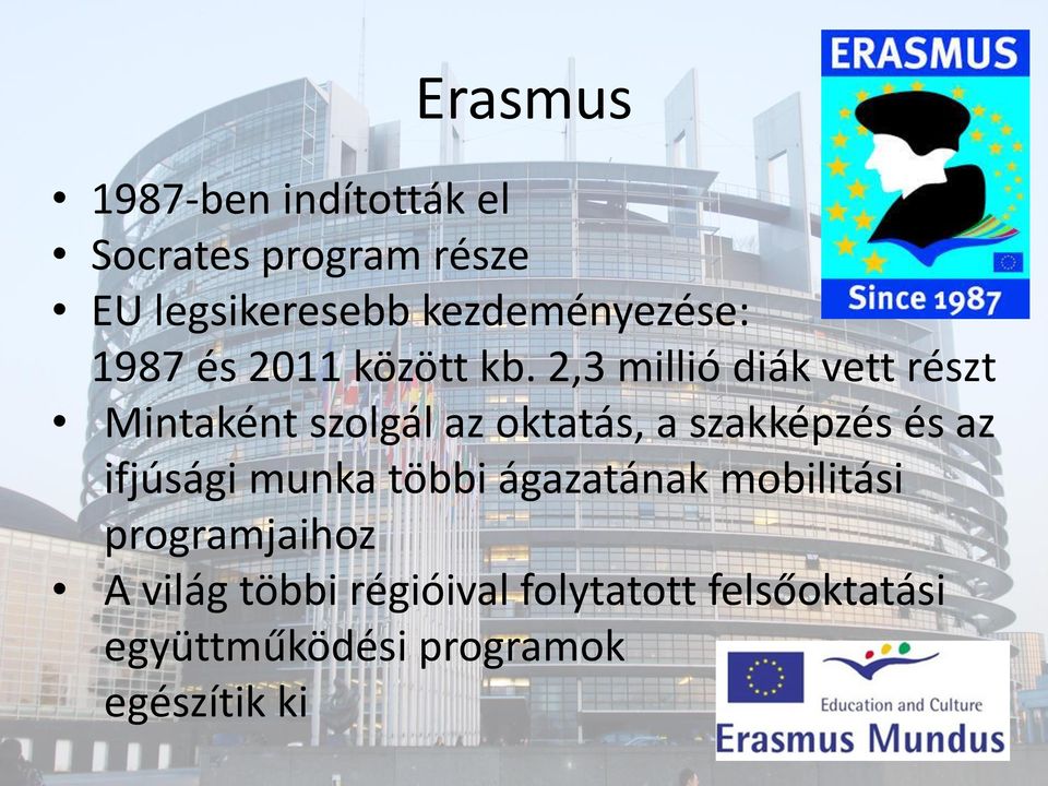 2,3 millió diák vett részt Mintaként szolgál az oktatás, a szakképzés és az