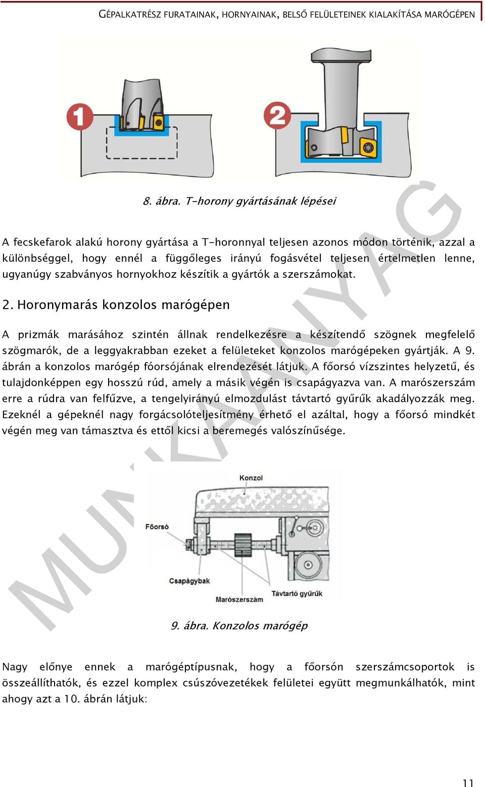 lenne, ugyanúgy szabványos hornyokhoz készítik a gyártók a szerszámokat. 2.