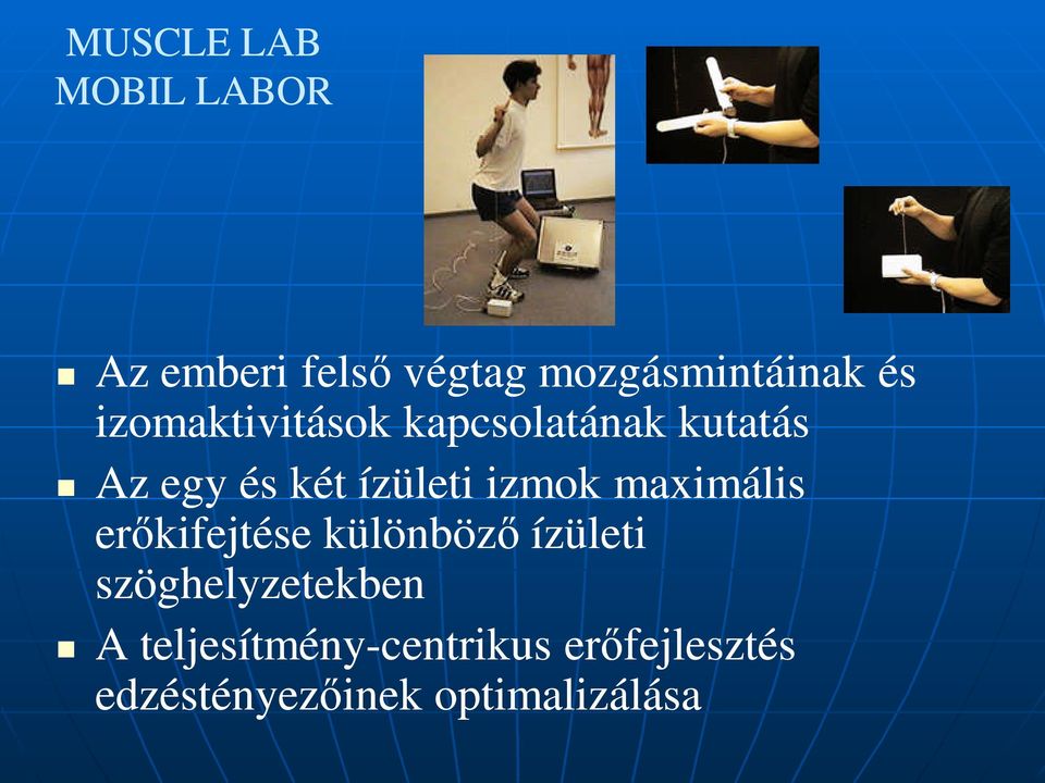 izmok maximális erőkifejtése különböző ízületi szöghelyzetekben