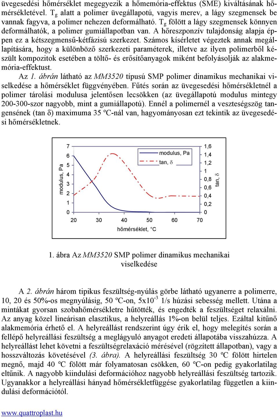 A hőreszponzív tulajdonság alapja éppen ez a kétszegmensű-kétfázisú szerkezet.