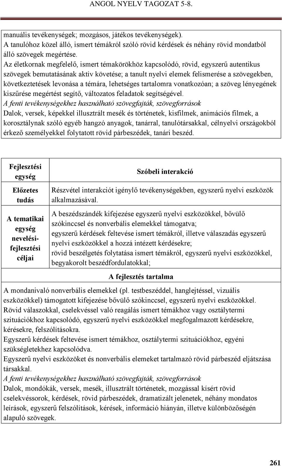 témára, lehetséges tartalomra vonatkozóan; a szöveg lényegének kiszűrése megértést segítő, változatos feladatok segítségével.