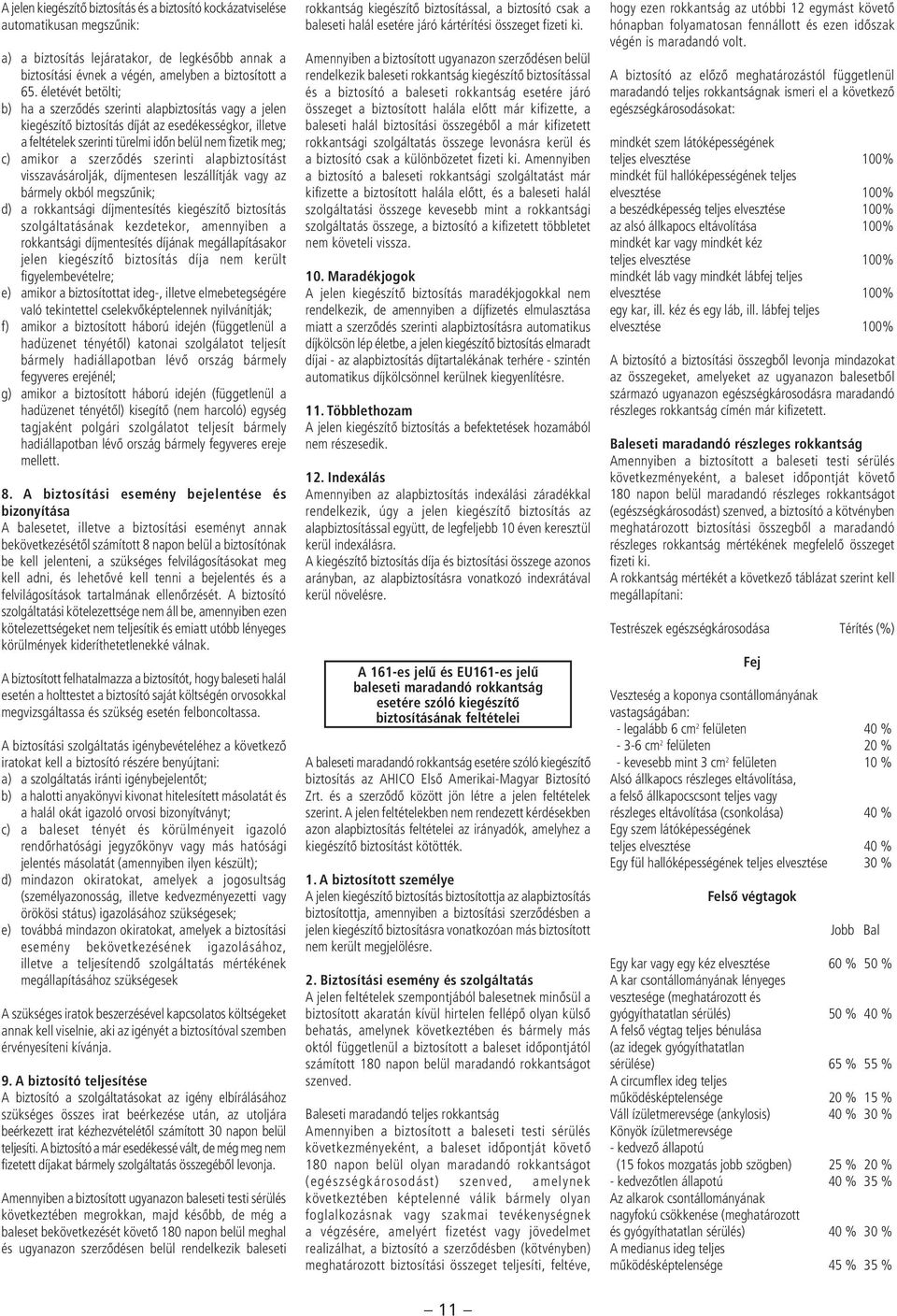 szerzôdés szerinti alapbiztosítást visszavásárolják, díjmentesen leszállítják vagy az bármely okból megszûnik; d) a rokkantsági díjmentesítés kiegészítô biztosítás szolgáltatásának kezdetekor,
