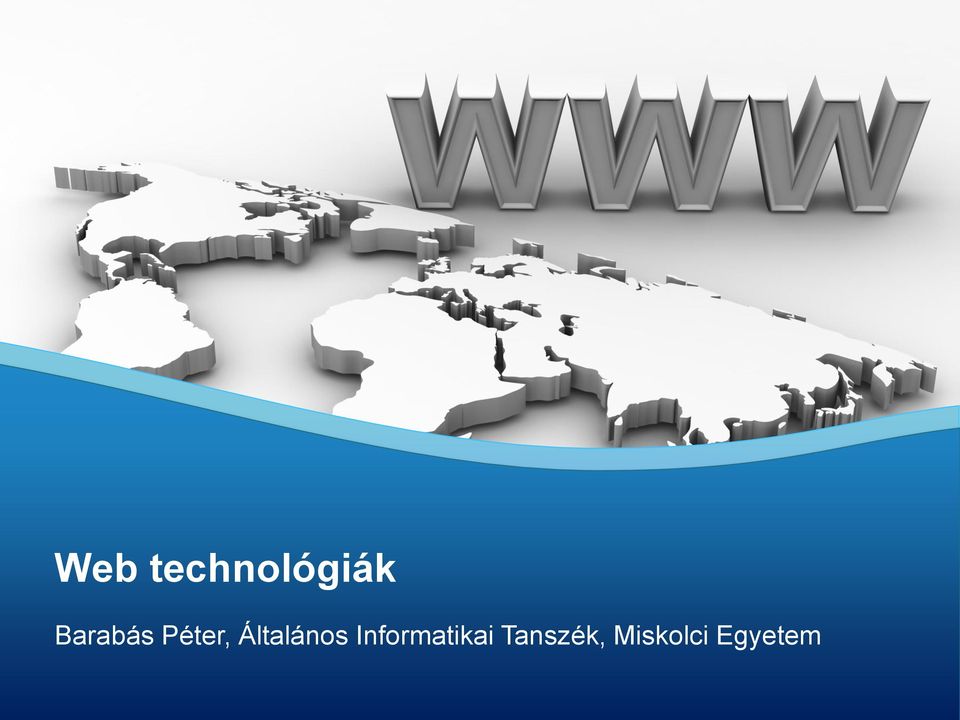 Informatikai Tanszék,