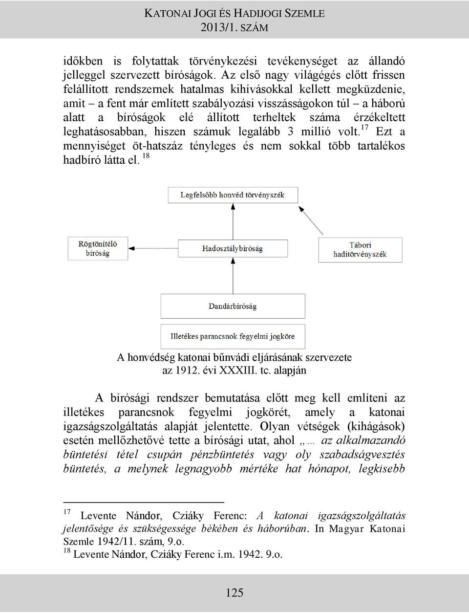 állított terheltek száma érzékeltett leghatásosabban, hiszen számuk legalább 3 millió volt. 17 Ezt a mennyiséget öt-hatszáz tényleges és nem sokkal több tartalékos hadbíró látta el.