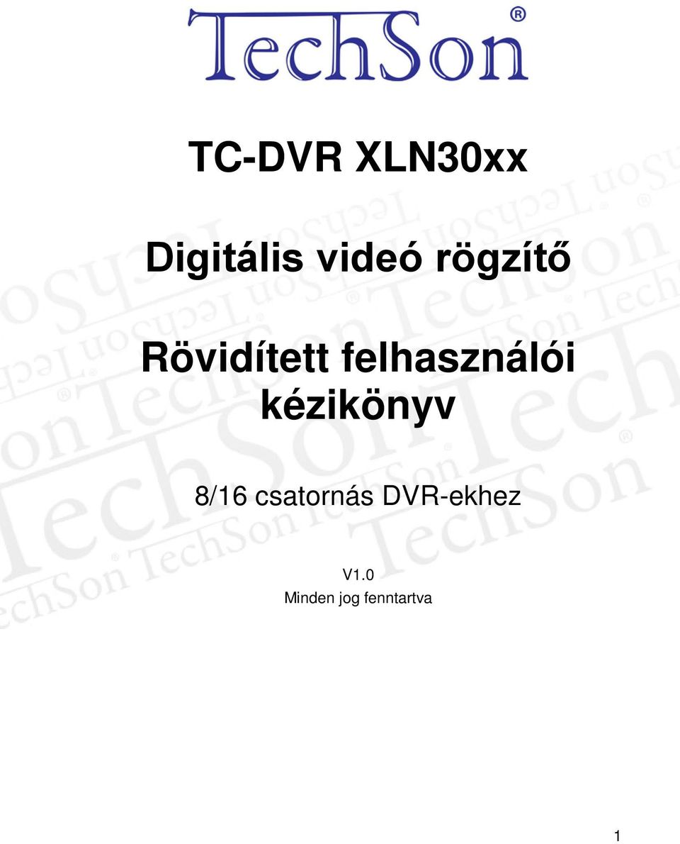 kézikönyv 8/16 csatornás