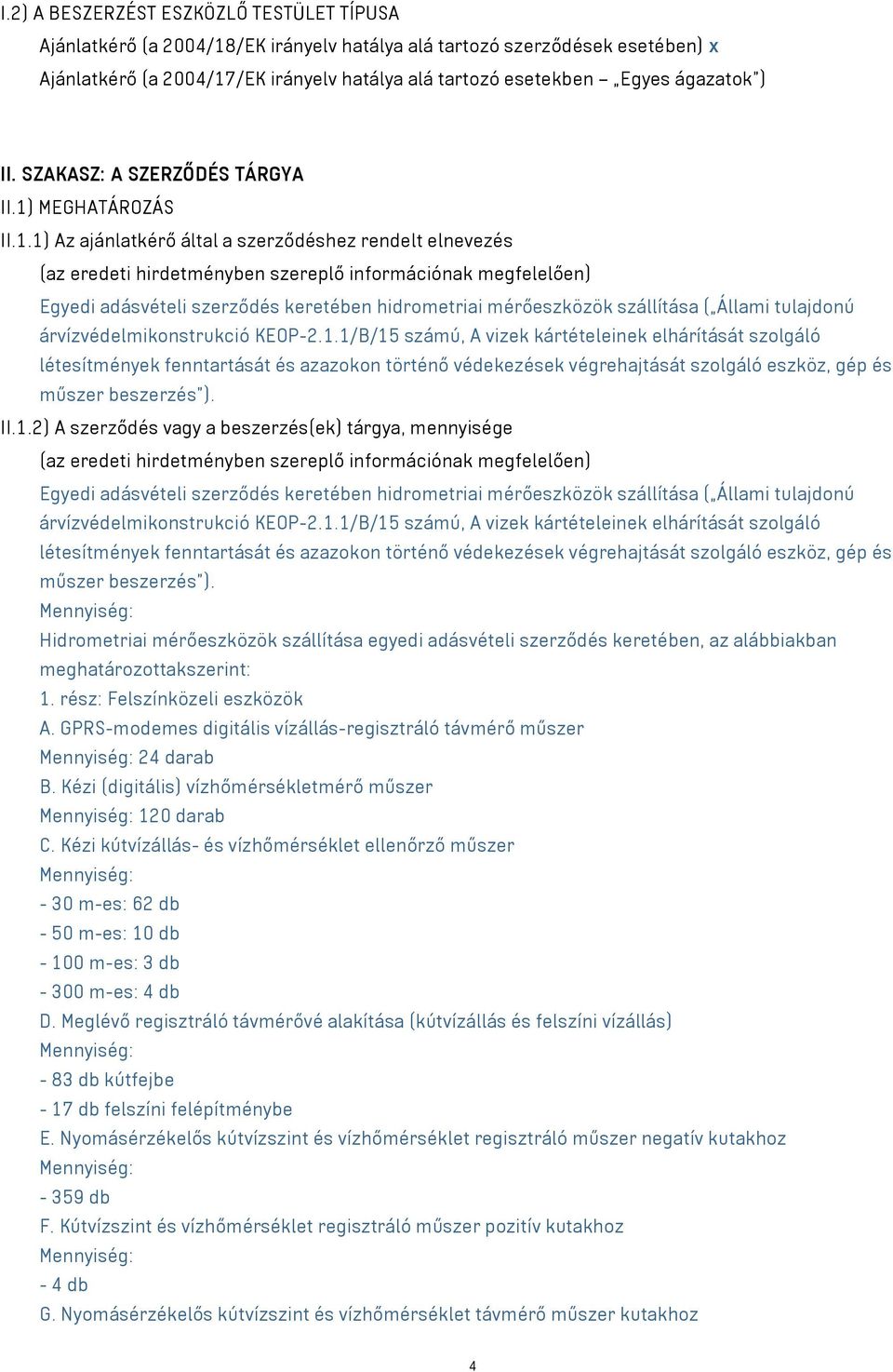 MEGHATÁROZÁS II.1.