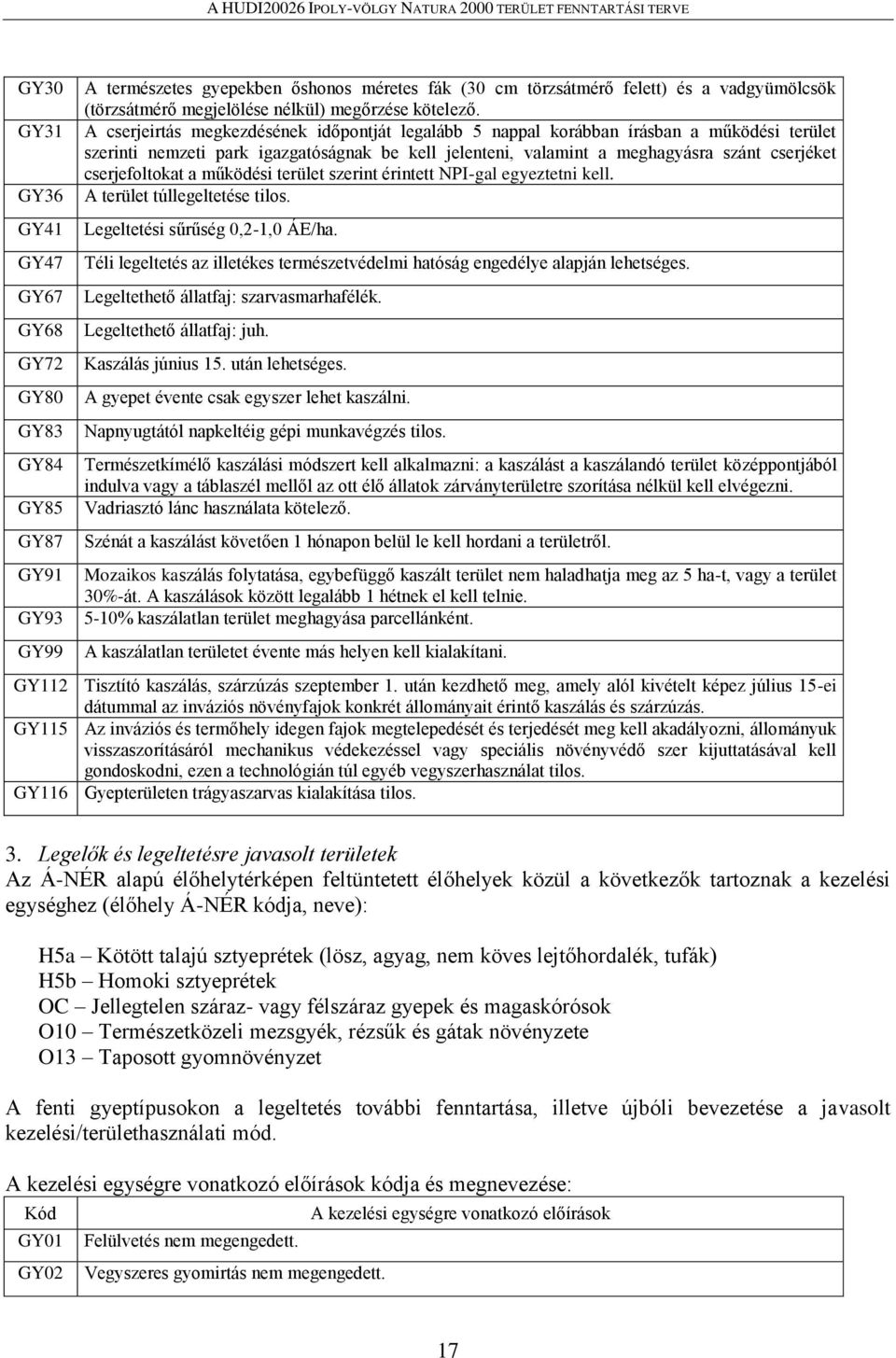 A cserjeirtás megkezdésének időpontját legalább 5 nappal korábban írásban a működési terület szerinti nemzeti park igazgatóságnak be kell jelenteni, valamint a meghagyásra szánt cserjéket