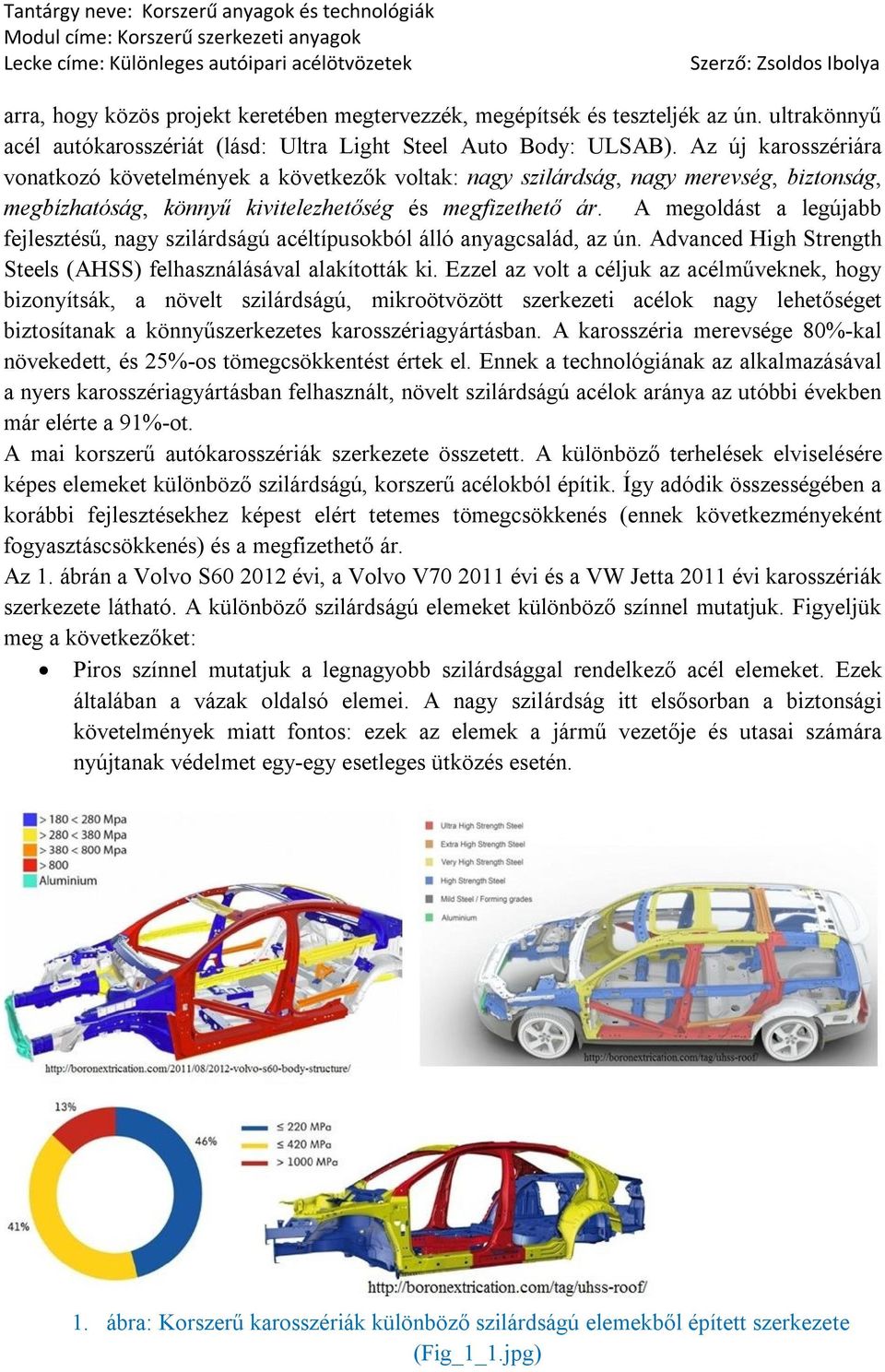 A megoldást a legújabb fejlesztésű, nagy szilárdságú acéltípusokból álló anyagcsalád, az ún. Advanced High Strength Steels (AHSS) felhasználásával alakították ki.