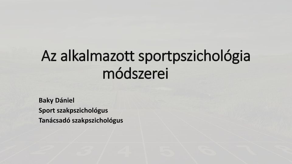 módszerei Baky Dániel