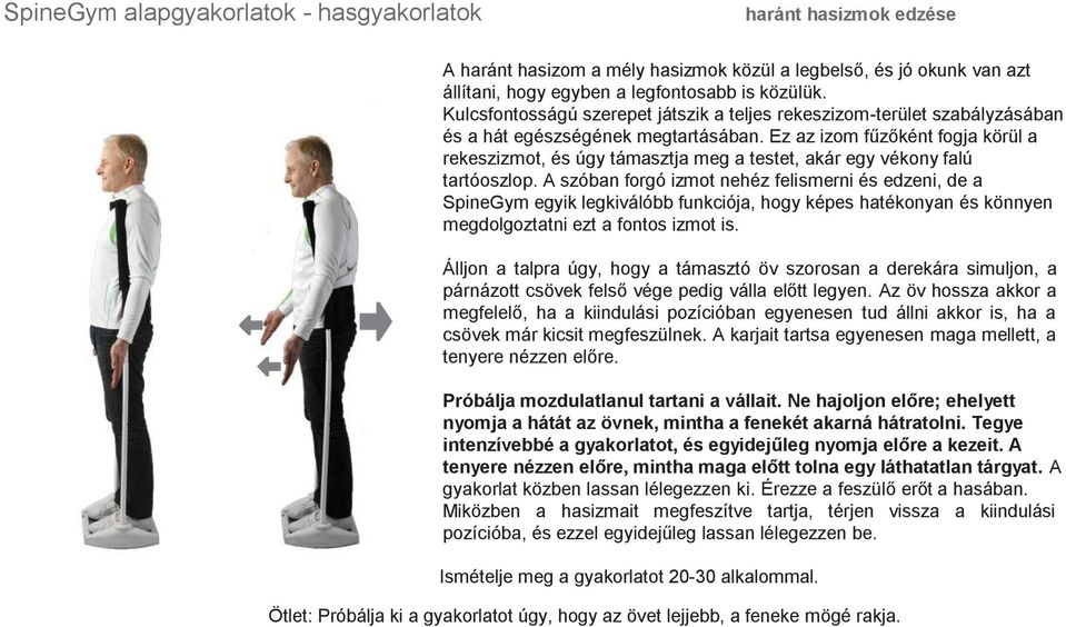 SpineGym. útmutató a biztonságos használathoz - PDF Ingyenes letöltés