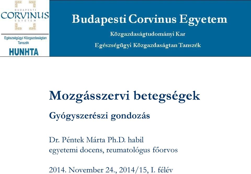 . Péntek Márta Ph.D.