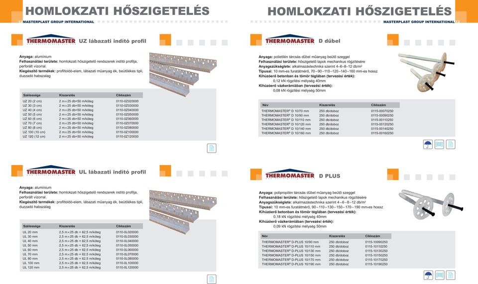 0110-0Z030000 UZ 40 (4 cm) 2 m 25 db=50 m/köteg 0110-0Z040000 UZ 50 (5 cm) 2 m 25 db=50 m/köteg 0110-0Z050000 UZ 60 (6 cm) 2 m 25 db=50 m/köteg 0110-0Z060000 UZ 70 (7 cm) 2 m 25 db=50 m/köteg