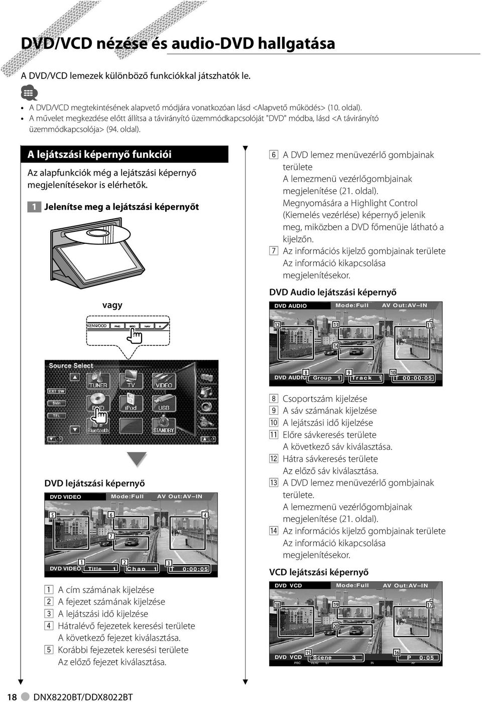 A lejátszási képernyő funkciói Az alapfunkciók még a lejátszási képernyő megjelenítésekor is elérhetők.