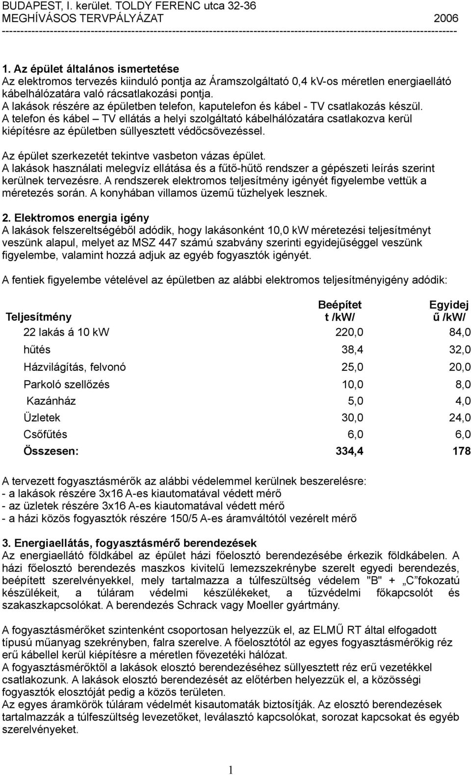 A telefon és kábel TV ellátás a helyi szolgáltató kábelhálózatára csatlakozva kerül kiépítésre az épületben süllyesztett védőcsövezéssel. Az épület szerkezetét tekintve vasbeton vázas épület.