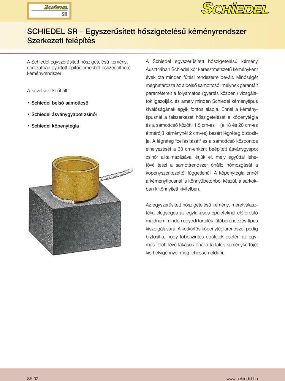 CE 0989-CPD Lapok SCHIEDEL címei SR Egyszerûsített hõszigetelésû  kéményrendszer - PDF Ingyenes letöltés