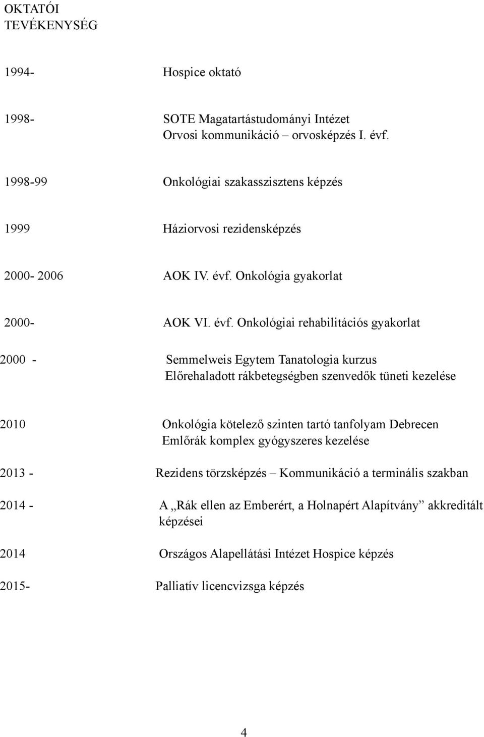 Onkológia gyakorlat 2000- AOK VI. évf.
