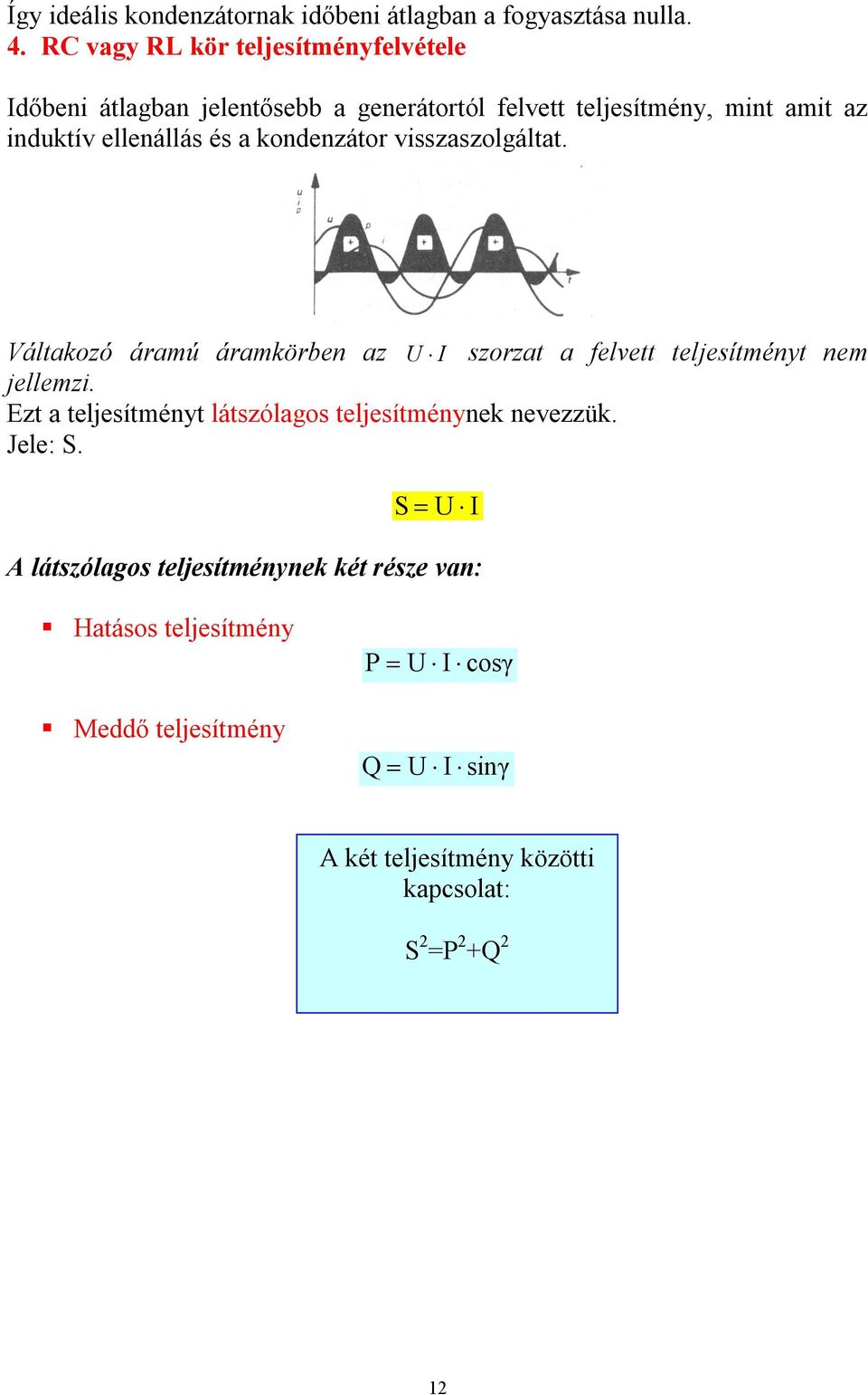 Váltakozó áram (Vázlat) - PDF Ingyenes letöltés