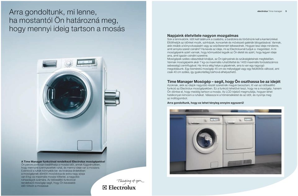 electrolux mosógépek, mosó-szárítók, mosogatógépek és szárítógépek 2008/  PDF Ingyenes letöltés