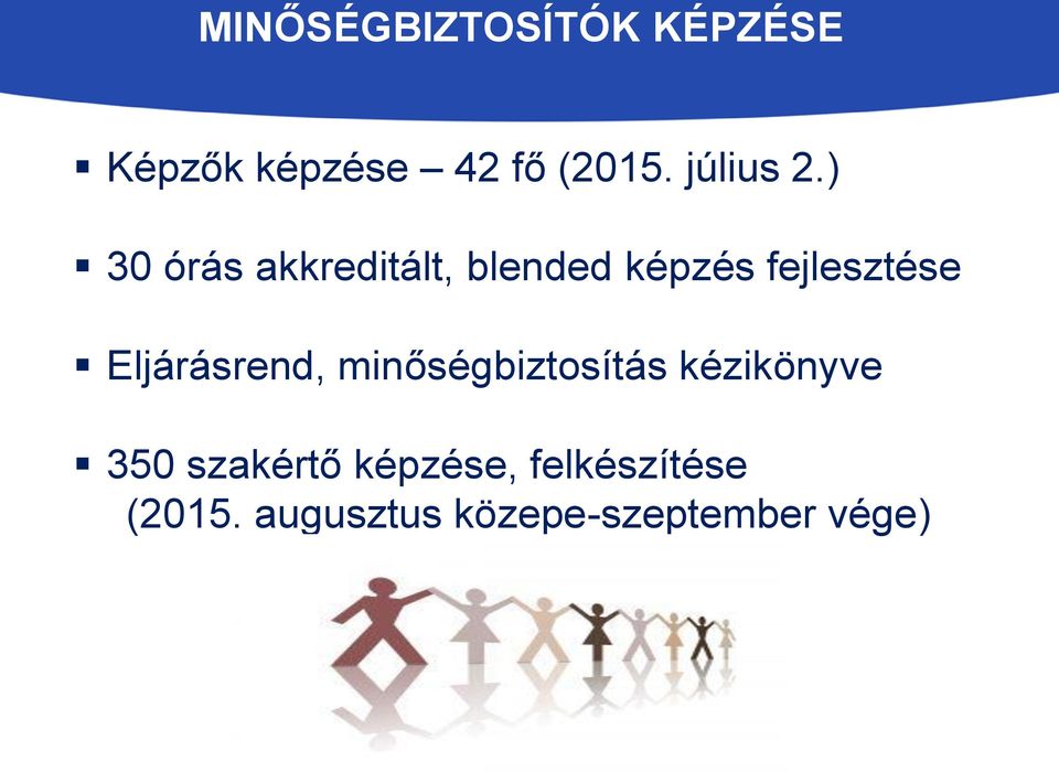 ) 30 órás akkreditált, blended képzés fejlesztése