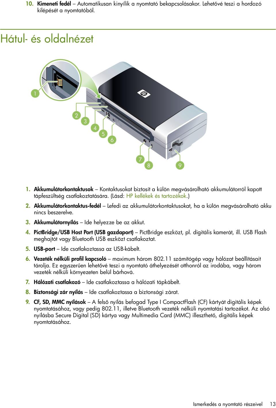 HP Deskjet 460. Hordozható Nyomtató. Felhasználói Kézikönyv - PDF Free  Download