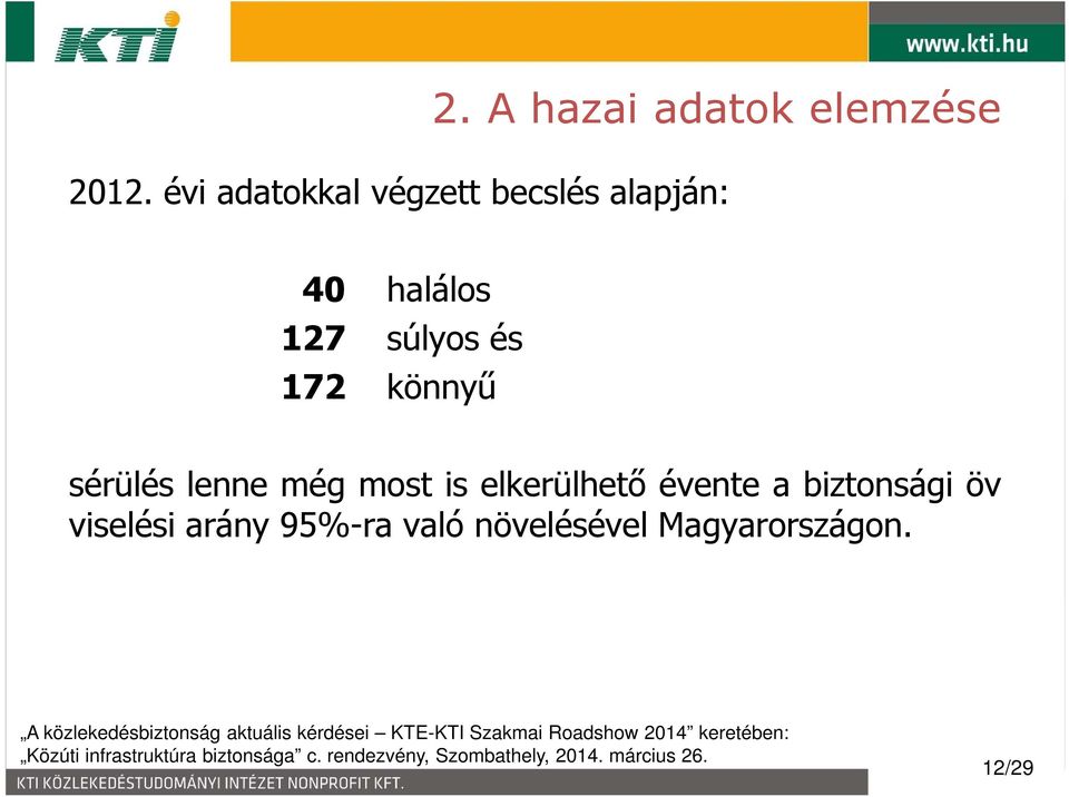 súlyos és 172 könnyű sérülés lenne még most is