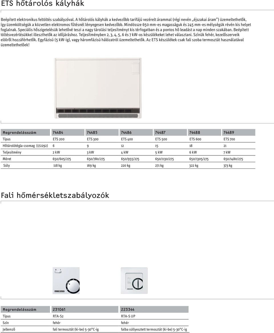 Mindössze 650 mm-es magasságuk és 245 mm-es mélységük révén kis helyet foglalnak.