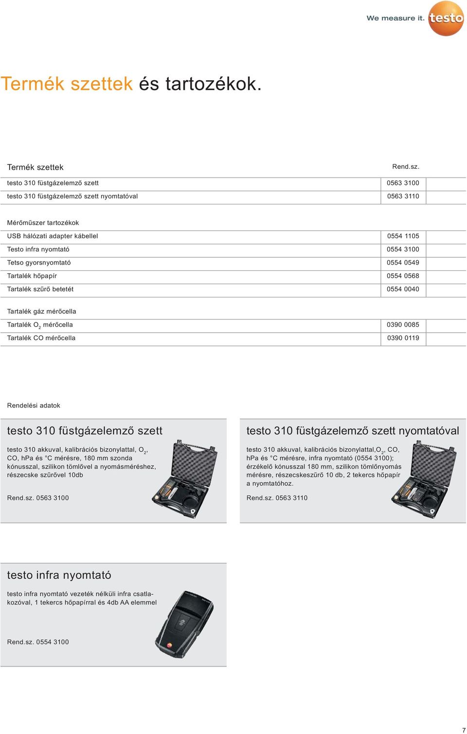 tt testo 310 füstgázelemző sze