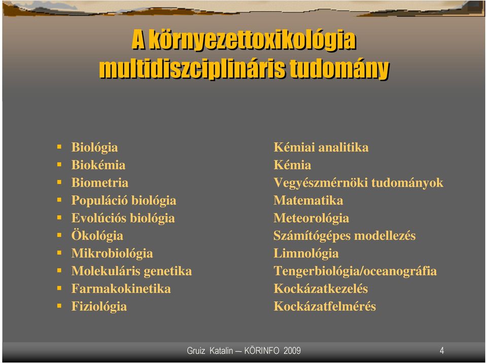 Fiziológia Kémiai analitika Kémia Vegyészmérnöki tudományok Matematika Meteorológia Számítógépes