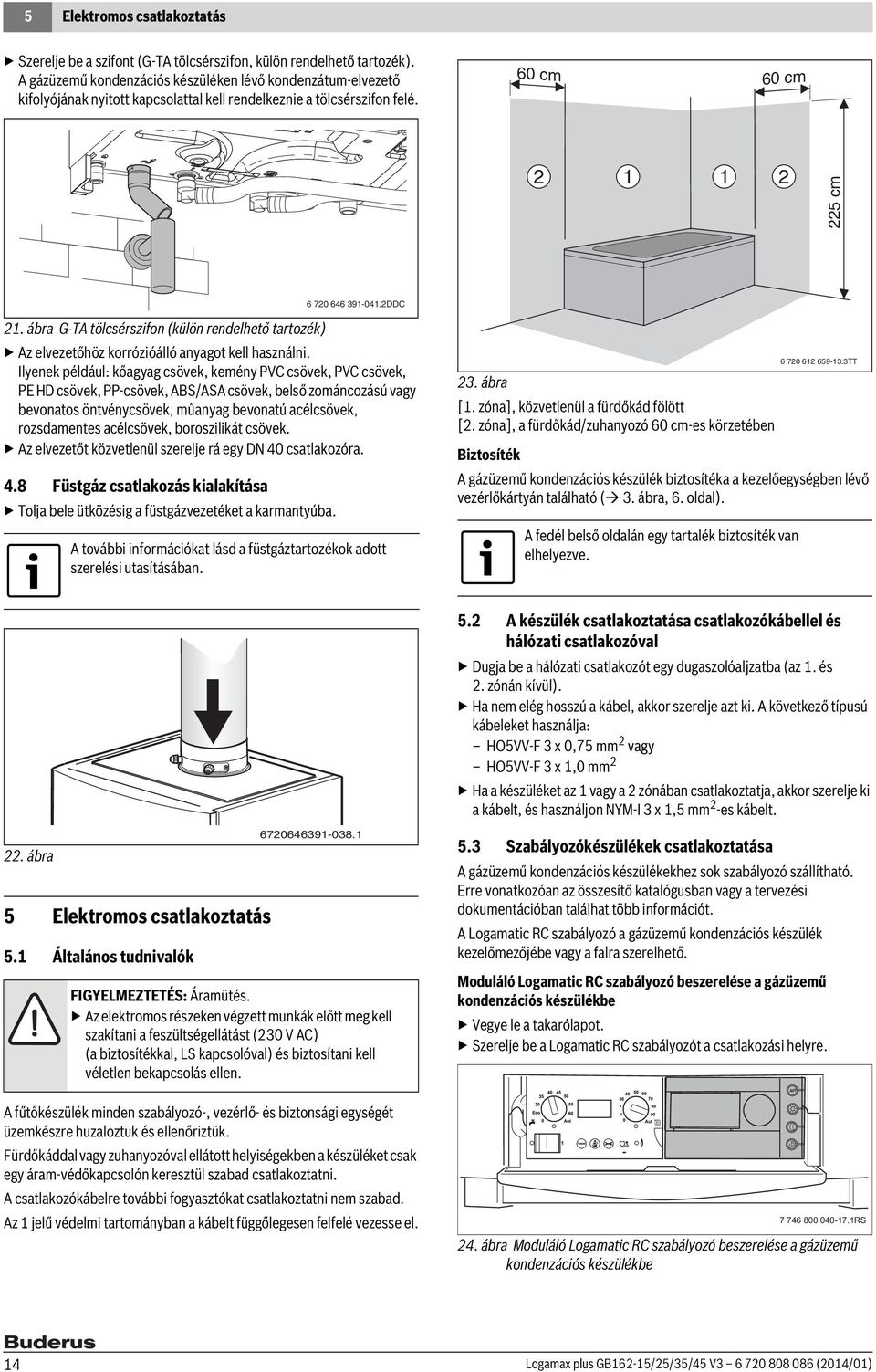 ábra G-TA tölcsérszifon (külön rendelhető tartozék) Az elvezetőhöz korrózióálló anyagot kell használni.