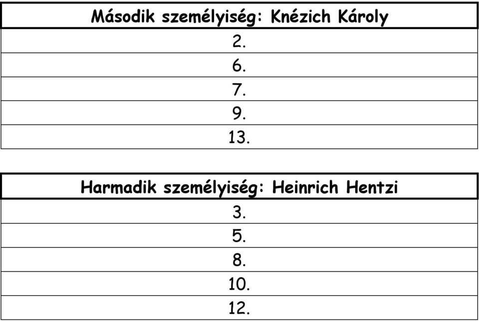 13. armadik személyiség: