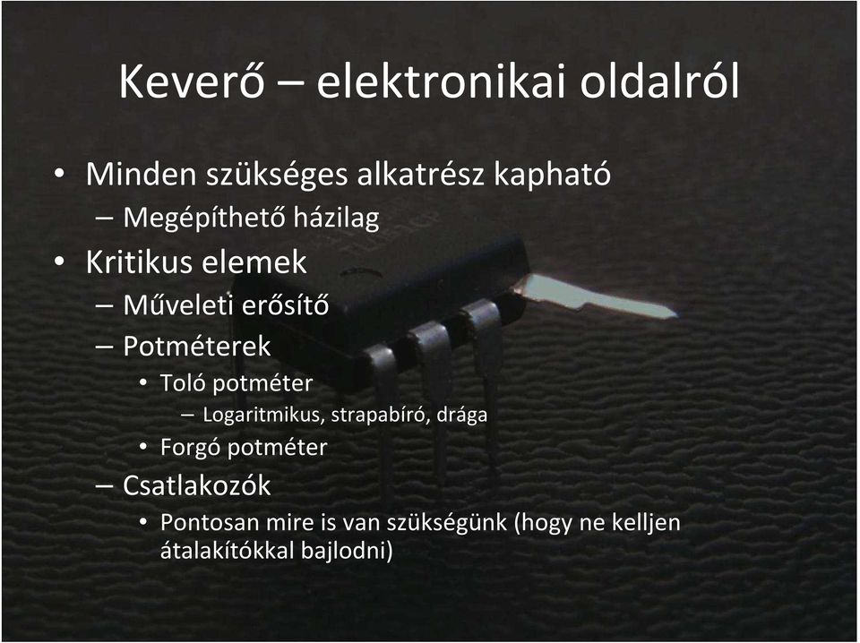 Erősítő tanfolyam Keverők és előerősítők - PDF Ingyenes letöltés