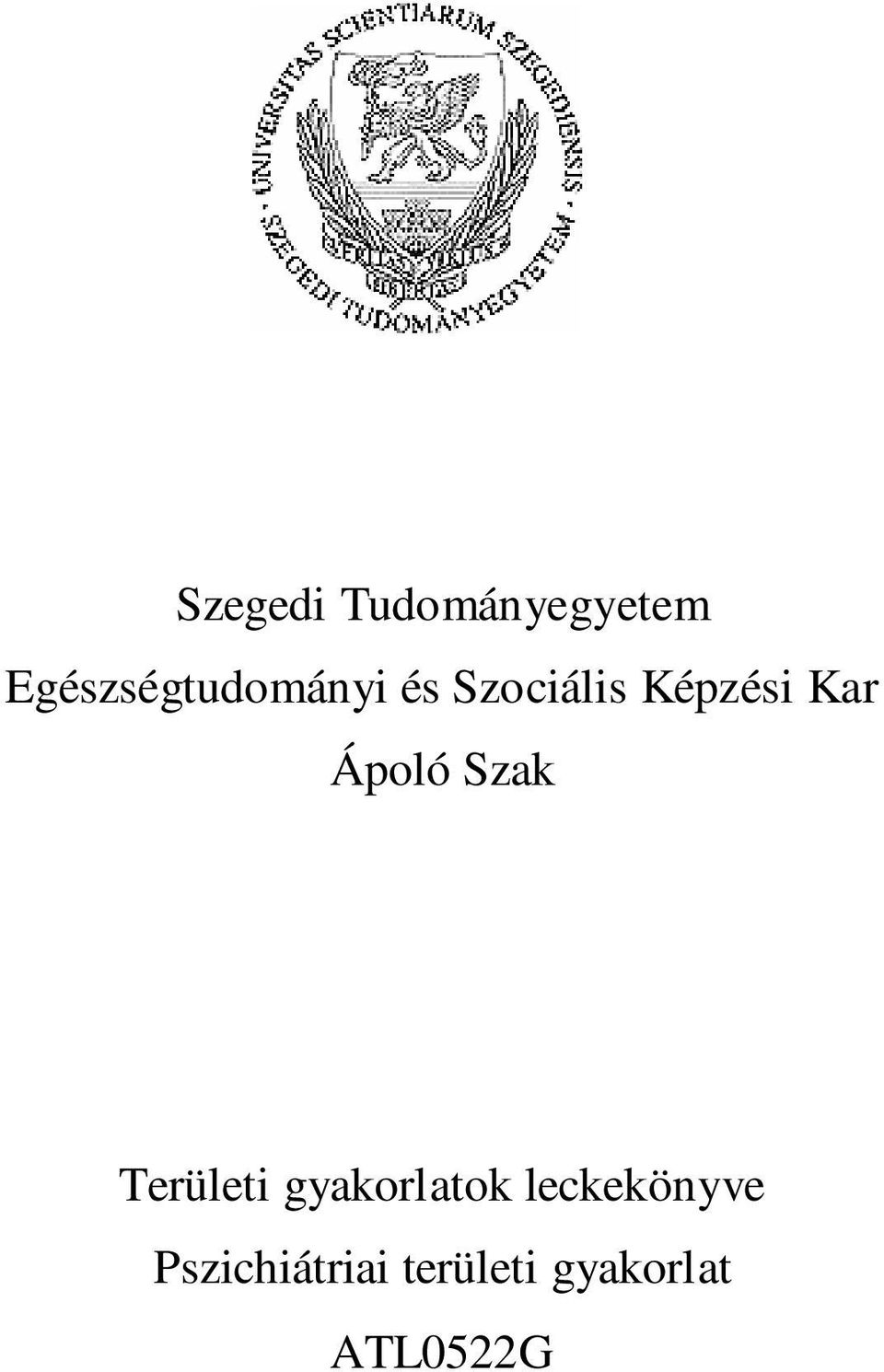 Képzési Kar Ápoló Szak Területi