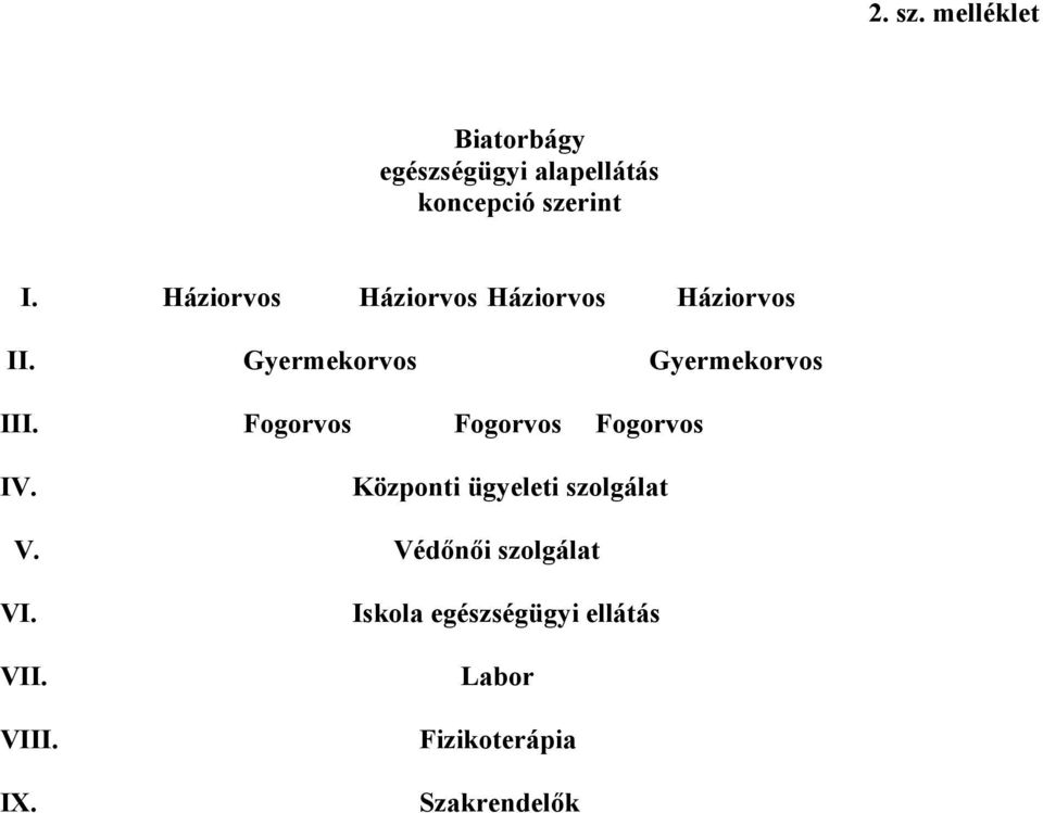 Fogorvos Fogorvos Fogorvos IV. Központi ügyeleti szolgálat V.