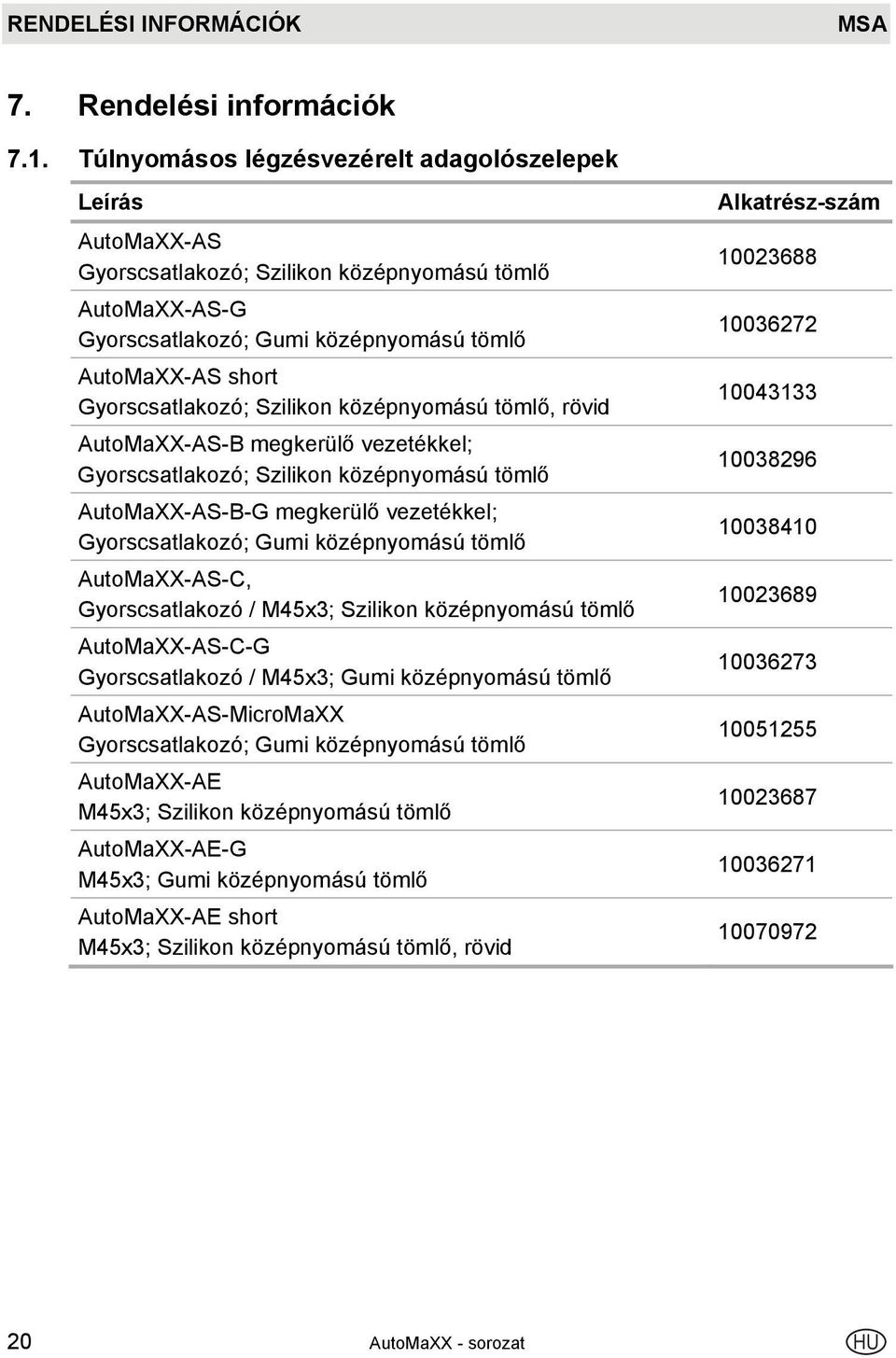 Szilikon középnyomású tömlő, rövid AutoMaXX-AS-B megkerülő vezetékkel; Gyorscsatlakozó; Szilikon középnyomású tömlő AutoMaXX-AS-B-G megkerülő vezetékkel; Gyorscsatlakozó; Gumi középnyomású tömlő